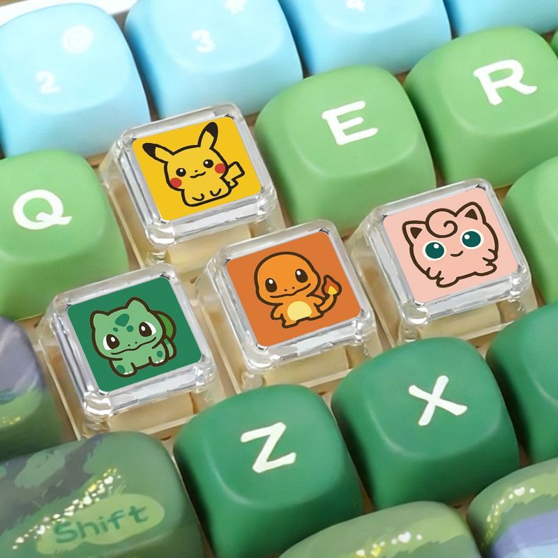 3D Printing Keyboard - ポケモン クロスアクスル メカニカルキーボード キーバックライト カスタムキーキャップ クリスタルキーキャップ