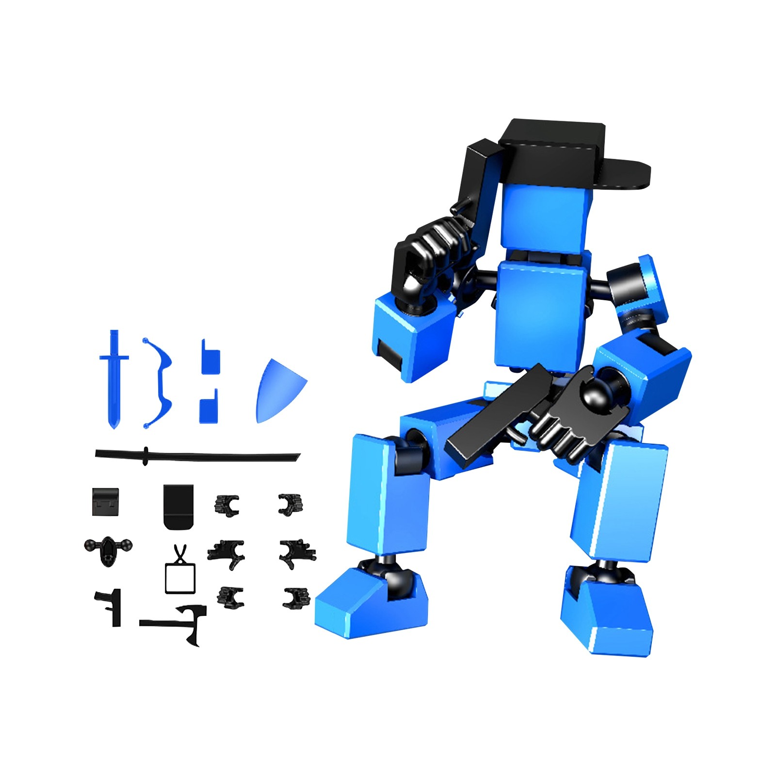 3D Printing Action Figure - 多関節モバイルシェイプシフトロボット、3Dプリントマネキン、キャラクター組み立ておもちゃ、13アクションフィギュア、親子ゲーム