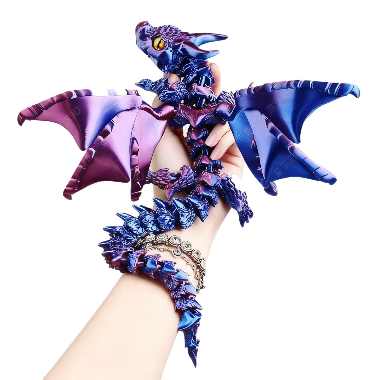 3D Printing Action Figure - 9-17インチ 3Dプリント フライダイナソー アクションフィギュア ミニおもちゃ ホームデスクトップデコレーションオーナメント
