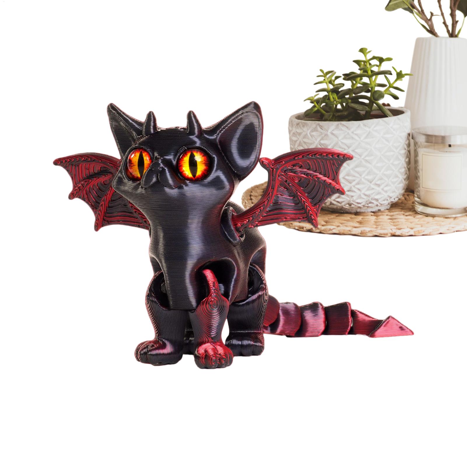 3Dプリント動物 3Dプリント猫フィギュア デスク用可動式多 - 3D Printing Action Figure のレビューと価格