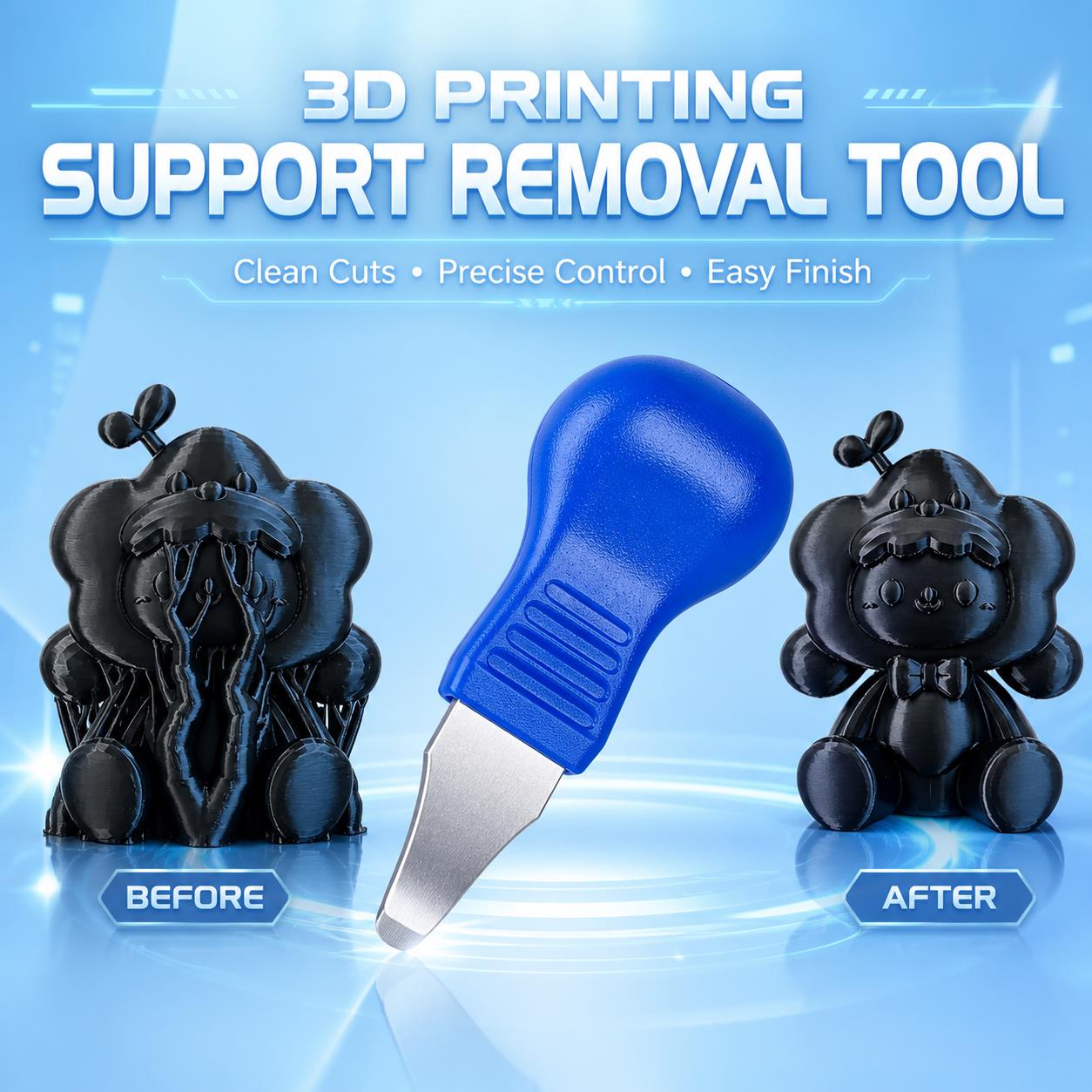 3Dプリント後処理キット、光沢スプレーまたは除去ツール（オプ - Print Removal Spatula のレビューと価格