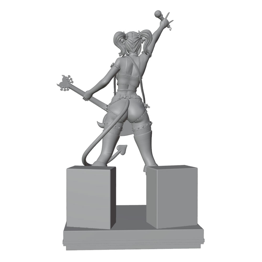 1/24/6 ロック女性歌手のダイナミックなステージイメージ - 3D Printing Rock のレビューと価格
