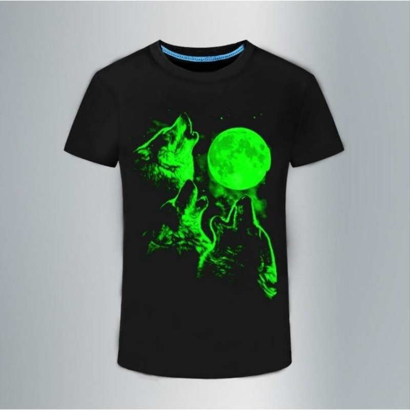 男性 3D 発光 Tシャツ ロックプリント プラスサイズ 伸 - 3D Printing Rock のレビューと価格