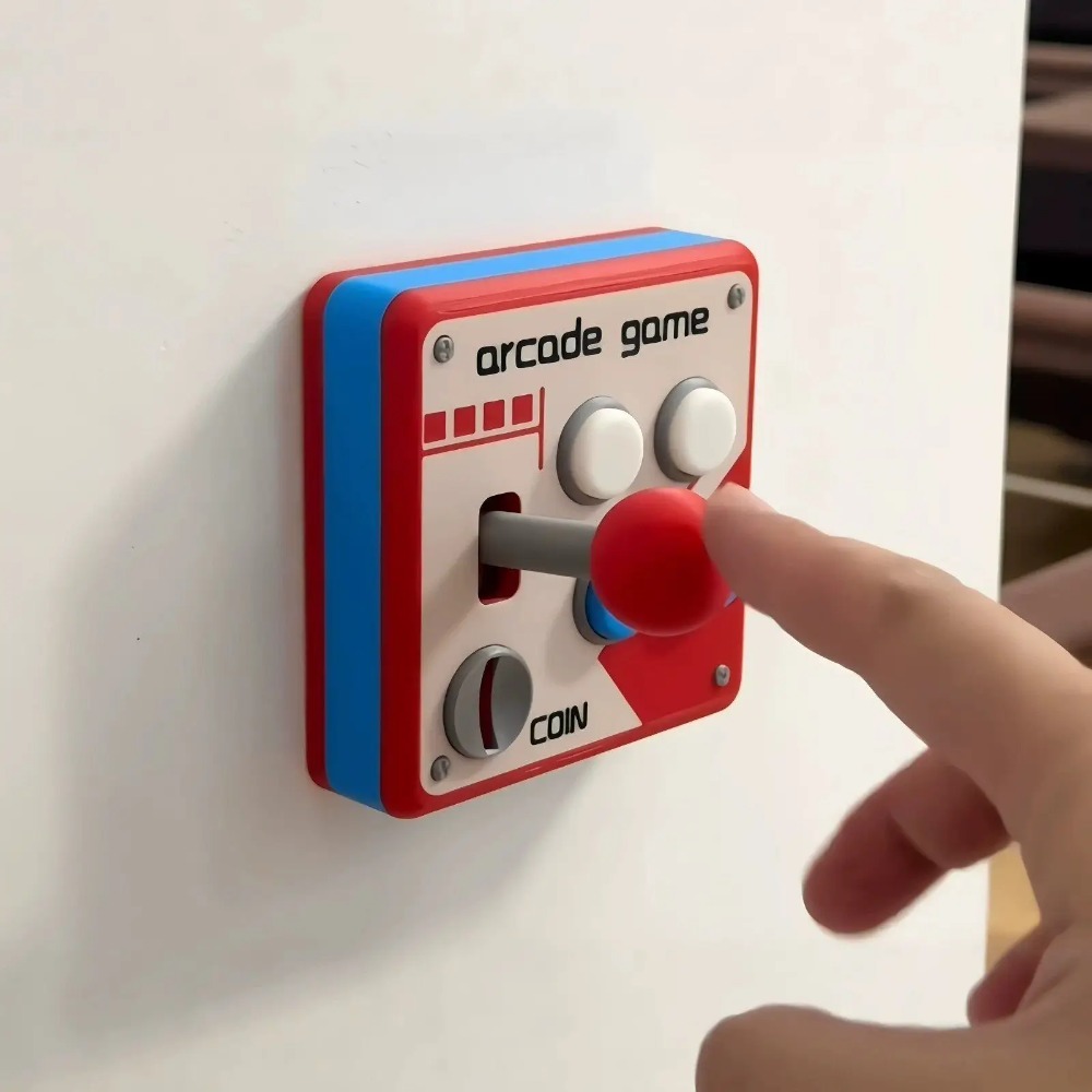 レトロアーケードジョイスティックスイッチプレートカバー、パン - 3D Printing Room のレビューと価格