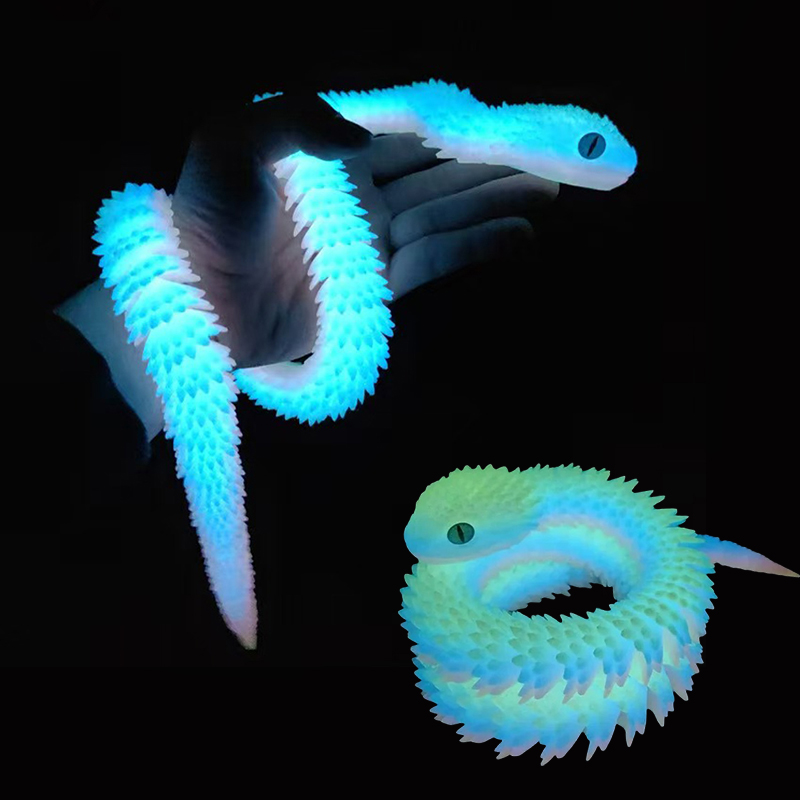 30/60/80 センチメートル 3D プリント発光ヘビ可動 - 3D Printing Action Figure のレビューと価格