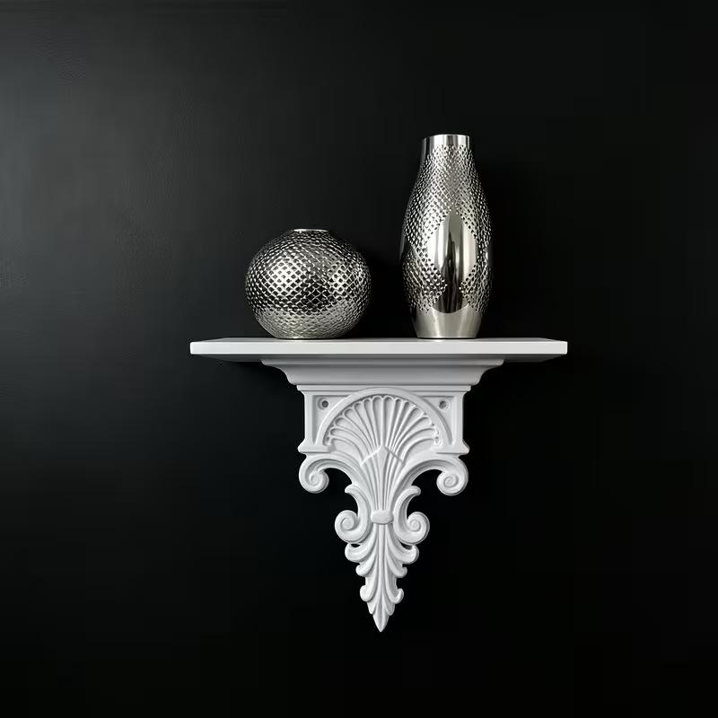 レトロゴシック彫刻3Dプリントフローティングシェルフ、クリエ - 3D Printing Room のレビューと価格