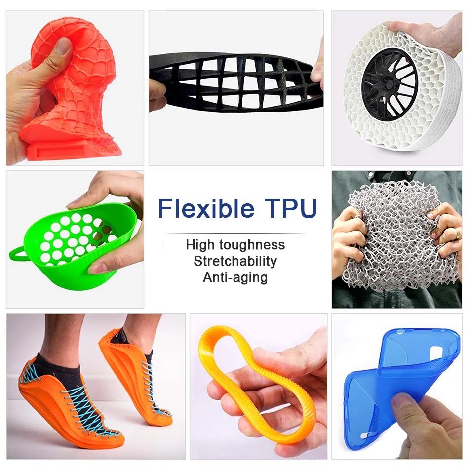 95A TPUフレキシブルフィラメント 1.75mm 1kg - Tpu Flexible Filament のレビューと価格