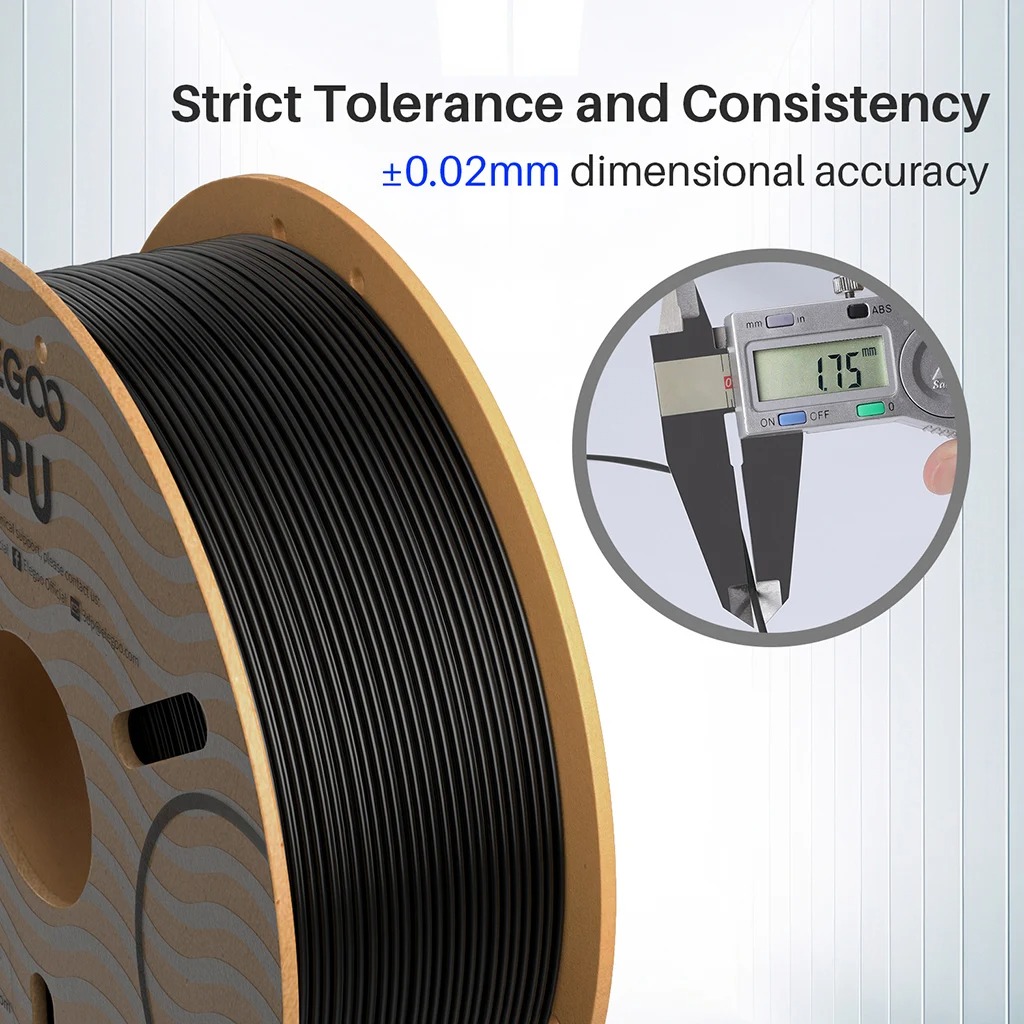 ELEGOO 10KG 1.75mm TPUフィラメント ± - Tpu Flexible Filament のレビューと価格